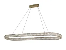 NEWPORT 8580 8580/140 C oval gold , Люстра, Gold Сlear crystal L140*W40*H5,5/250 cm LED 80W 3100-400