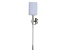NEWPORT 3550 3555/A nickel , Бра, Nickel Shade white L12*H64*Sp15,7 cm E14 1*40W