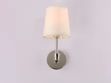 NEWPORT 10150 10151/A , Бра, Nickel Shade beige L13,5*H30*Sp20 cm E14 1*40W