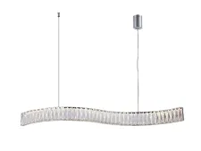 NEWPORT 8240 8243N/90 chrome , Люстра, Chrome Сlear crystal L90*H7,6/250 cm LED 27W 2970Lm 3100-4000K