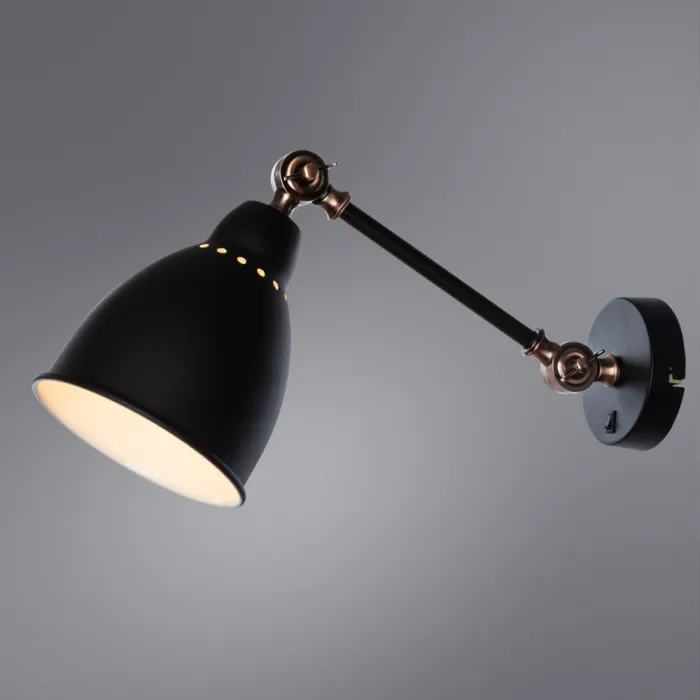 Бра Arte Lamp BRACCIO A2054AP-1BK | Дом Декора