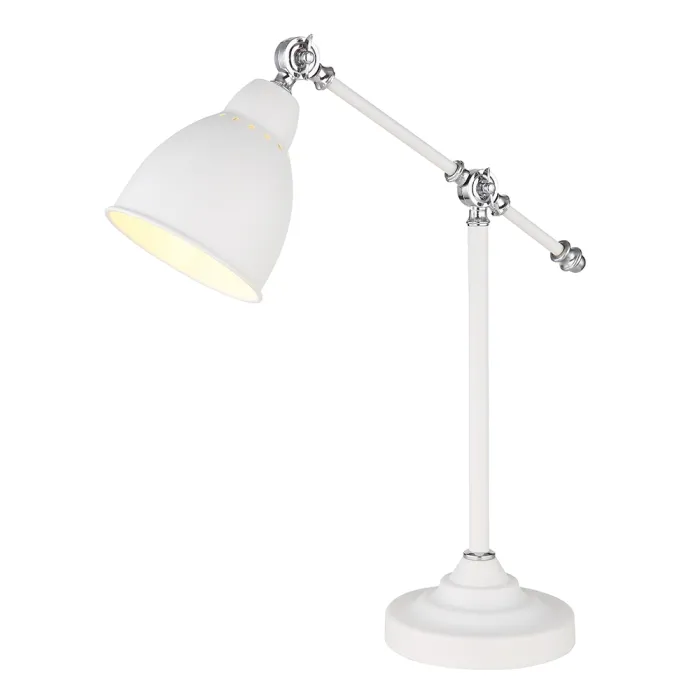 Офисная настольная лампа Arte Lamp BRACCIO A2054LT-1WH | Дом Декора