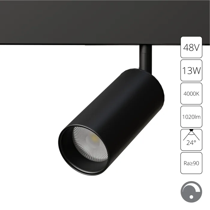 Магнитный трековый светильник Arte Lamp LINEA 0.1-10V A4681PL-1BK | Дом Декора