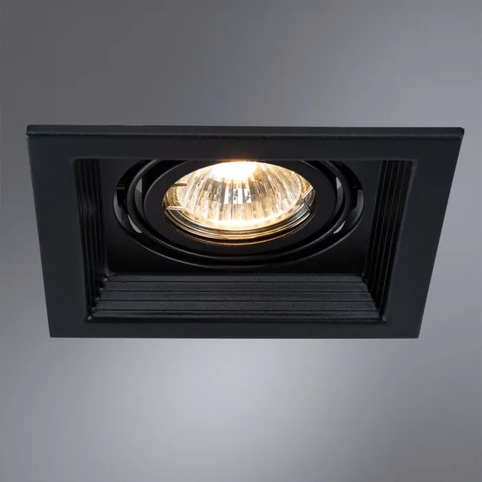 Точечный встраиваемый светильник Arte Lamp CANIS A6661PL-1BK | Дом Декора