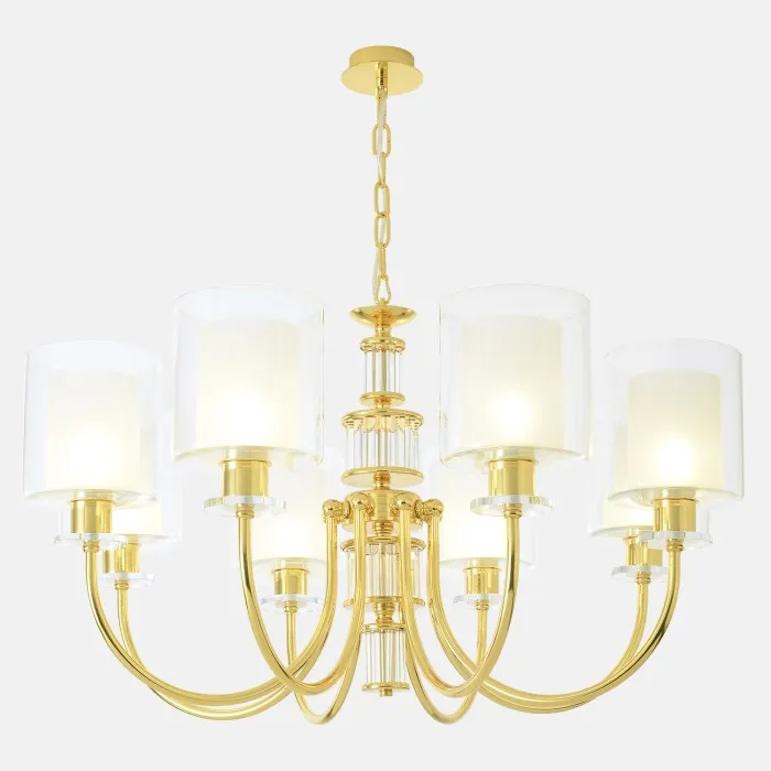 Люстра Crystal Lux ELENA SP8 GOLD | Дом Декора