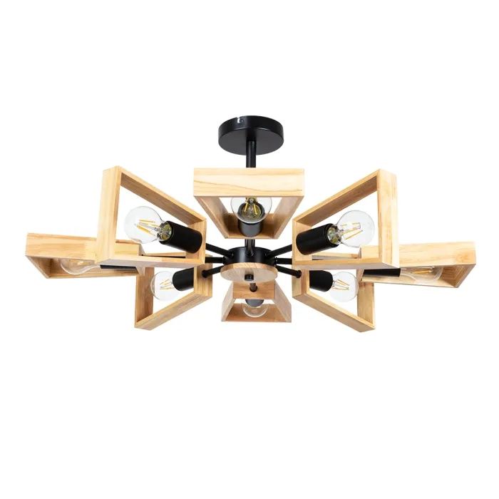 Люстра на штанге Arte Lamp BRUSSELS A8030PL-8BK | Дом Декора