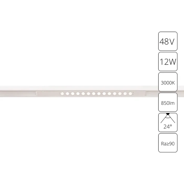 Магнитный трековый светильник Arte Lamp OPTIMA A7286PL-1WH | Дом Декора