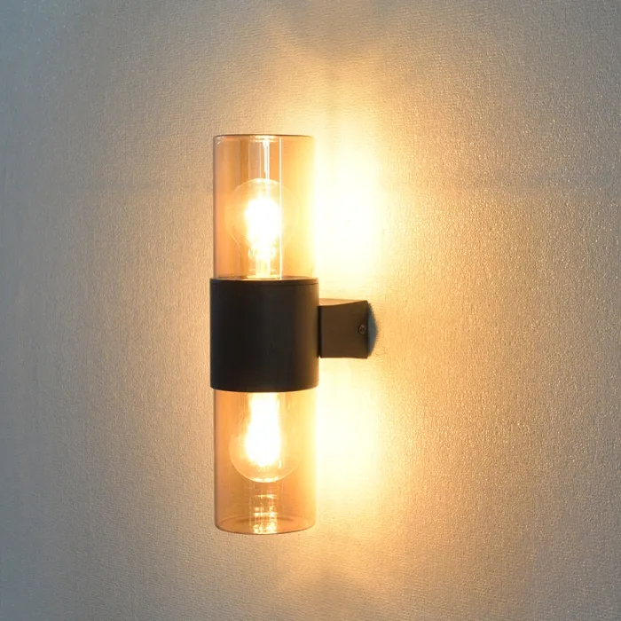 Уличный настенный светильник Arte lamp SEGINUS A6515AL-2BK | Дом Декора