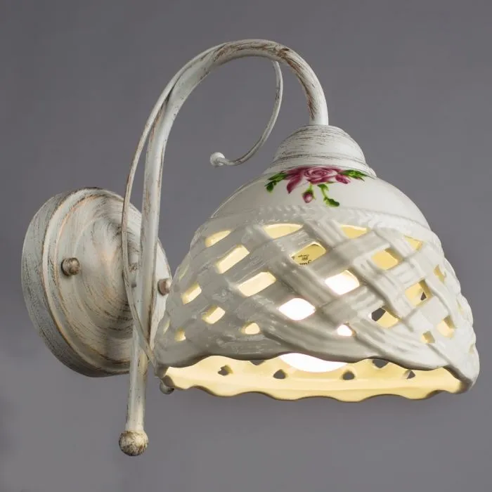 Бра Arte Lamp WICKER A6616AP-1WG | Дом Декора