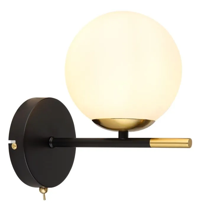Бра Arte Lamp ALCOR A2224AP-1BK | Дом Декора