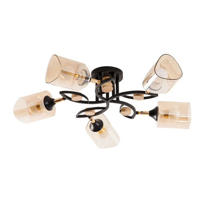 Потолочная люстра Arte Lamp GLAMORE A5076PL-5BK | Дом Декора