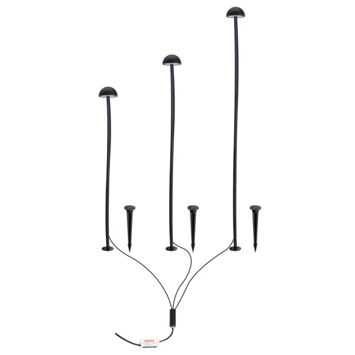 Грунтовый светильник Arte Lamp MOTUS A1081PA-3BK | Дом Декора