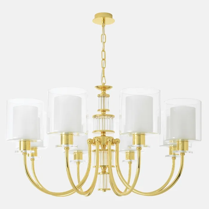 Люстра Crystal Lux ELENA SP8 GOLD | Дом Декора