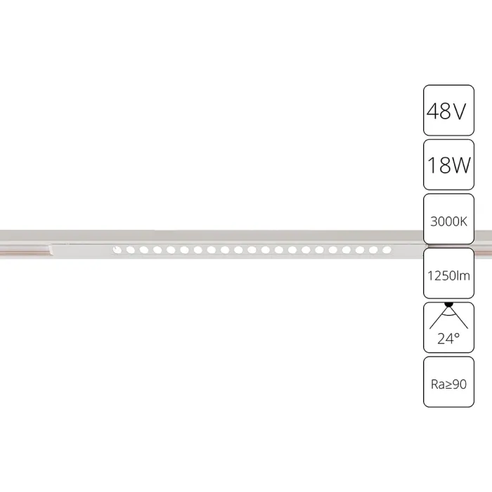 Магнитный трековый светильник Arte Lamp OPTIMA A7287PL-1WH | Дом Декора