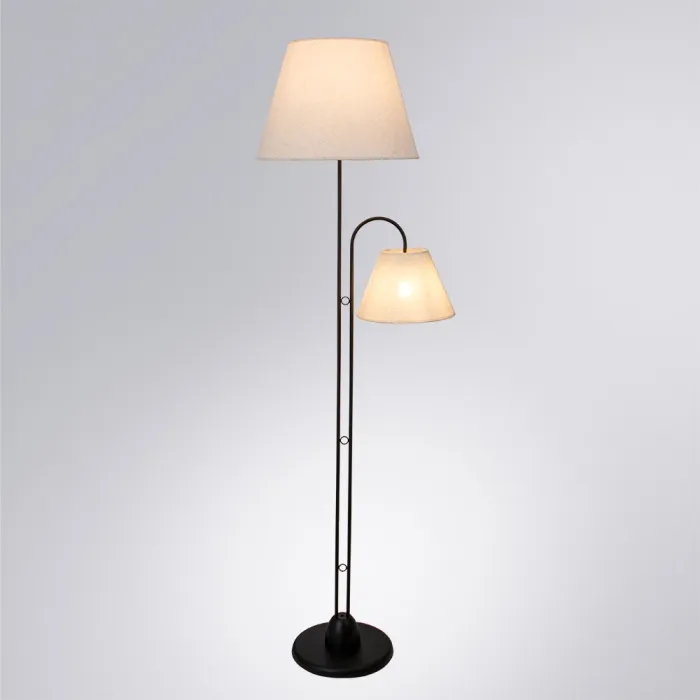 Торшер Arte Lamp ALEA A5068PN-2BK | Дом Декора